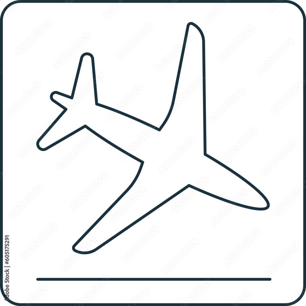 Naklejka premium Arrivals icon. Monochrome simple sign from airport elements collection. Arrivals icon for logo, templates, web design and infographics.