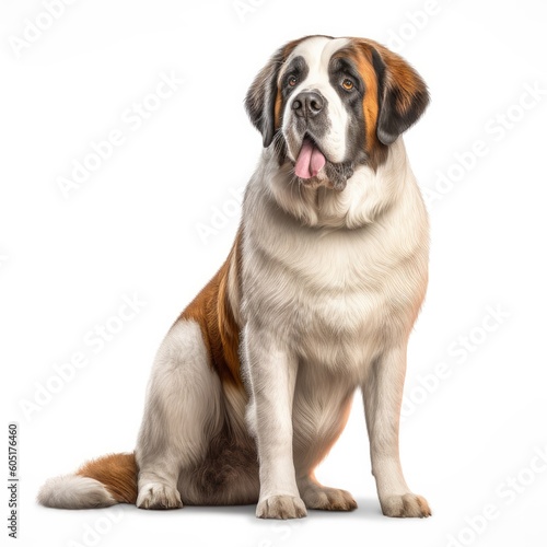dog, pet, animal, Saint Bernard, puppy, white, cute, terrier, isolated, studio, portrait, jack, mammal, canine, breed, russell, small, brown, domestic, jack russell terrier, white background, young, f photo