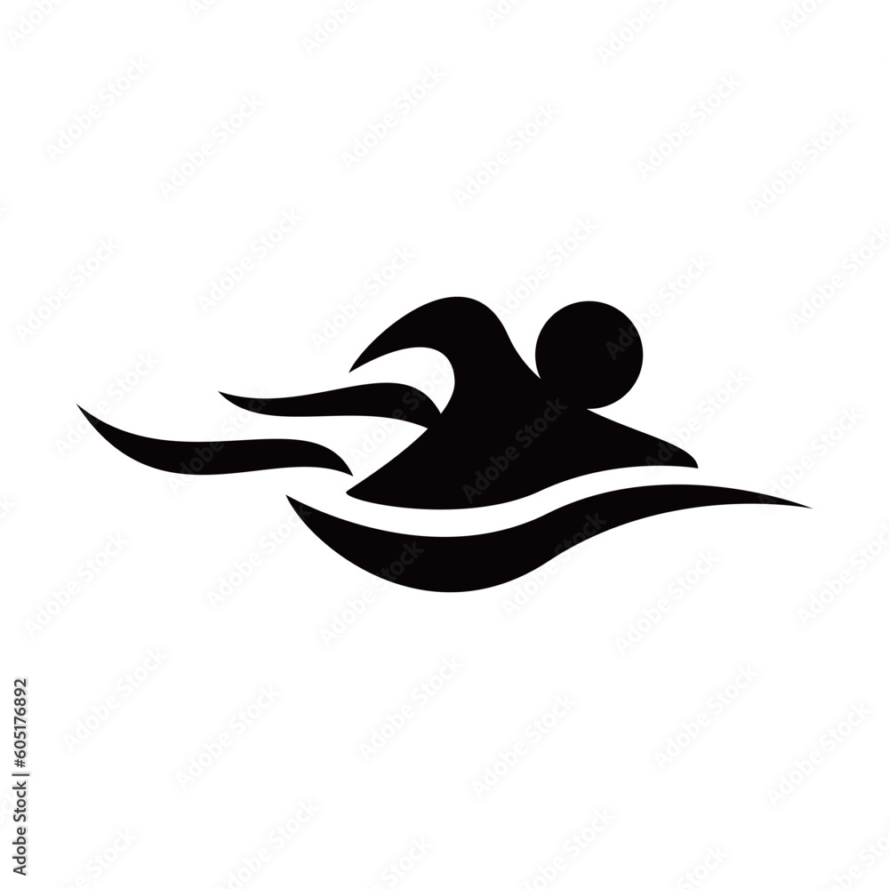swimming icon design illustration. water sport sign and symbol. swimming icon design illustration. water sport sign and symbol.