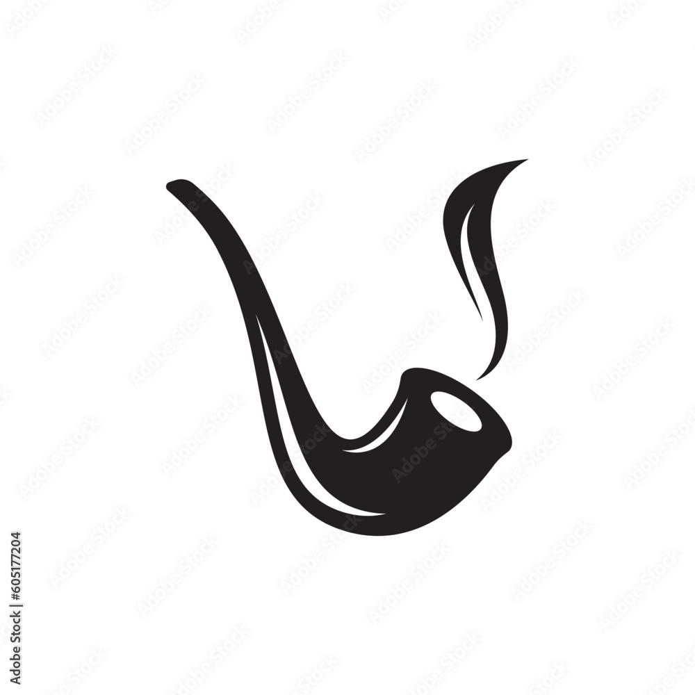 Obraz premium Smoke pipe logo images illustration