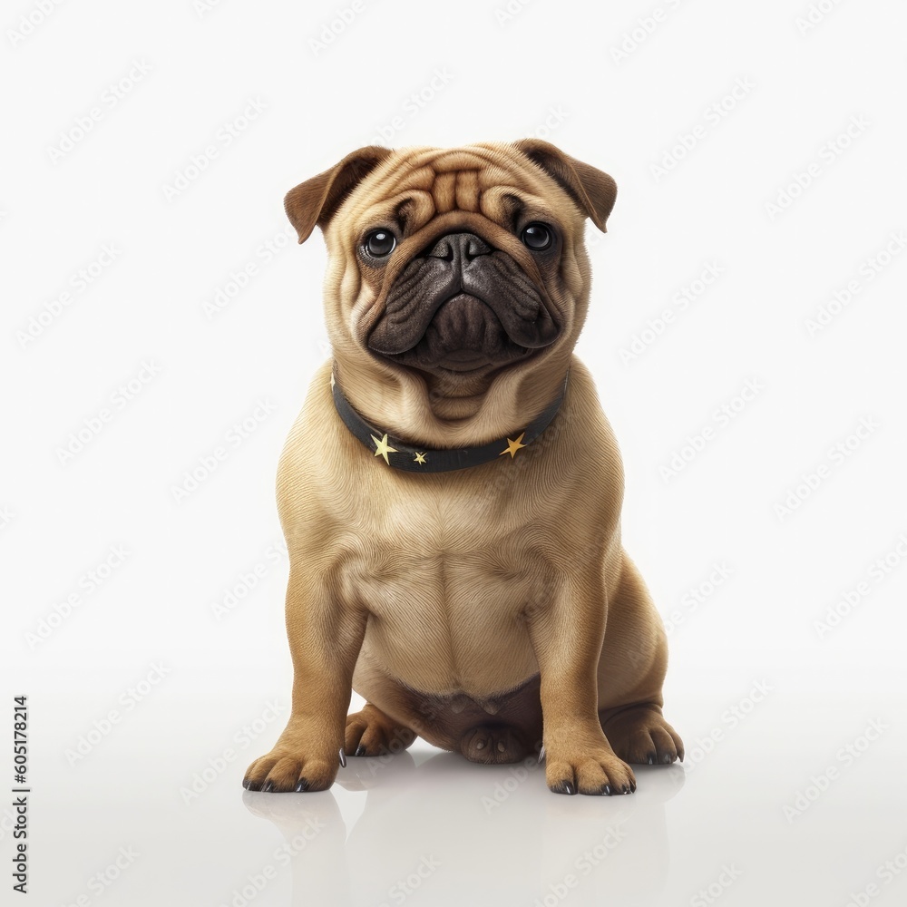 pug, dog, animal, puppy, pet, isolated, white, cute, canine, breed, mops, portrait, mammal, sitting, purebred, white background, pets, funny, adorable, domestic, brown, small, pedigree, animals, frien