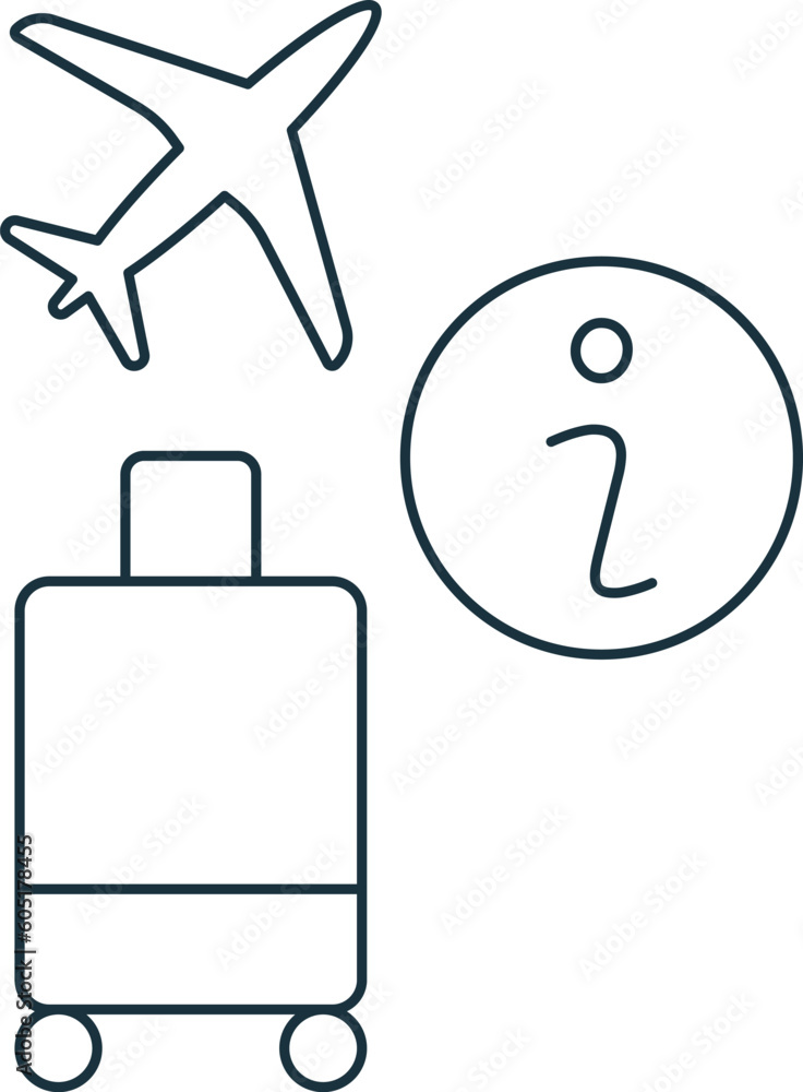 Tourist information icon. Monochrome simple sign from airport elements collection. Tourist information icon for logo, templates, web design and infographics. Tourist information icon. Monochrome simple sign from airport elements collection. Tourist information icon for logo, templates, web design and infographics.