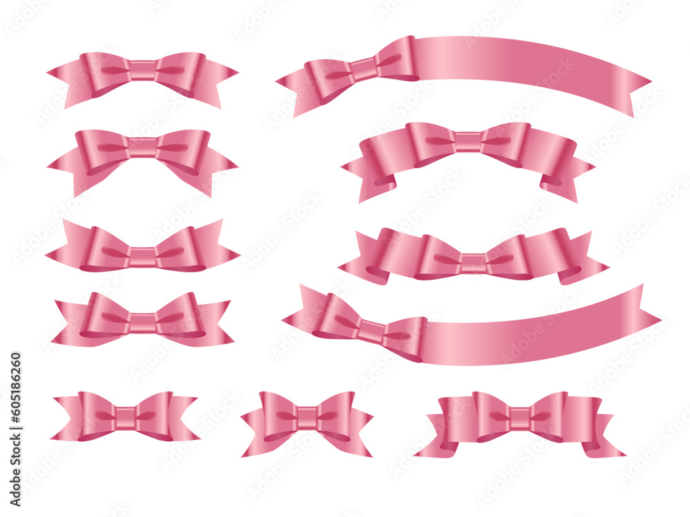 Obraz premium リボン変形007-13蝶W