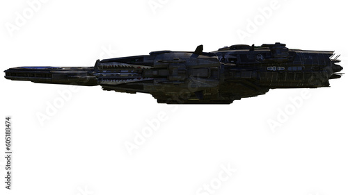 Fototapeta Naklejka Na Ścianę i Meble -  3d render space sip aircraft war