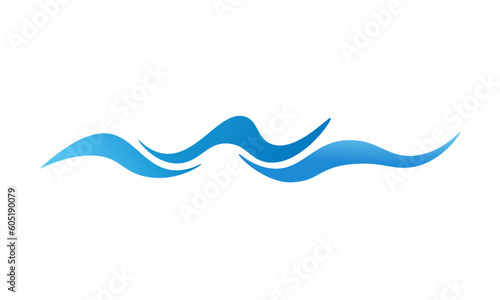 Water wave Vector illustration isolated on transparent background.PNG format