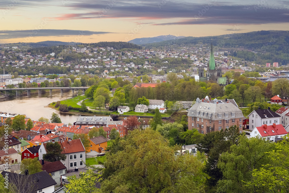 Aerial view of Trondheim