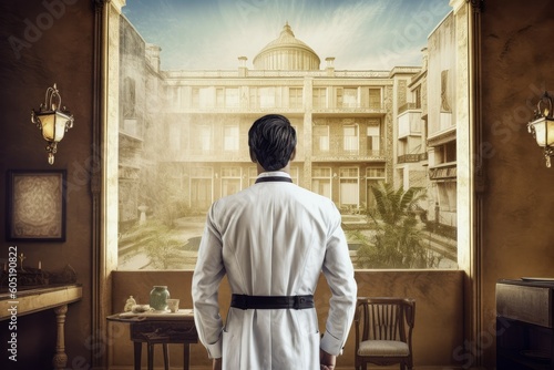 Wallpaper Mural Housemaid woman hotel. Generate Ai Torontodigital.ca