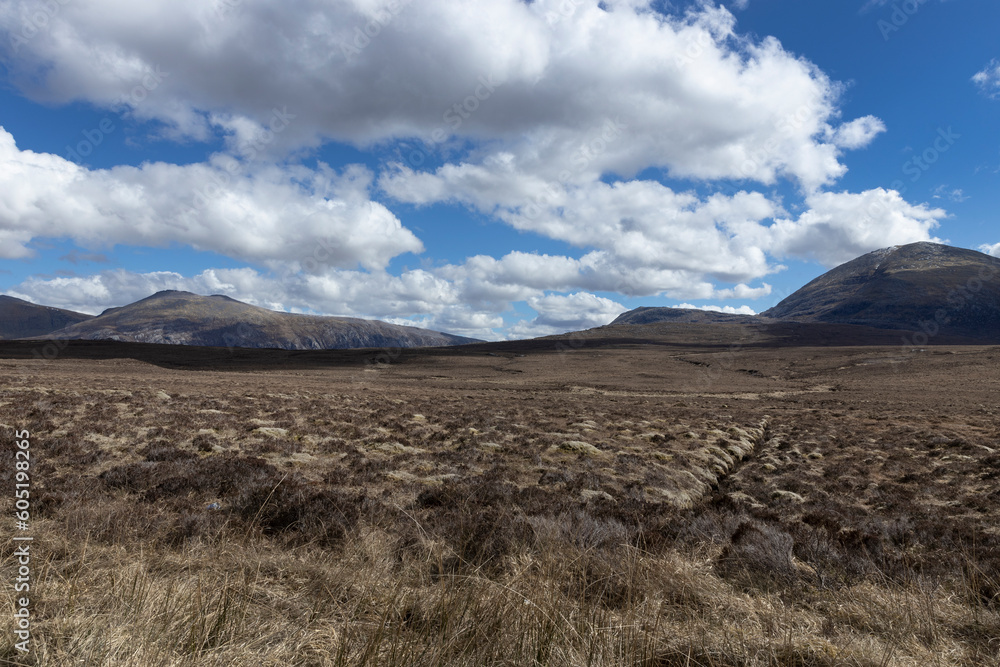 Scottish Highlands. Durness Scotland. Mountains. Clouds.