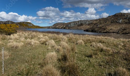 Scottish Highlands. Durness Scotland. Mountains. Lake.