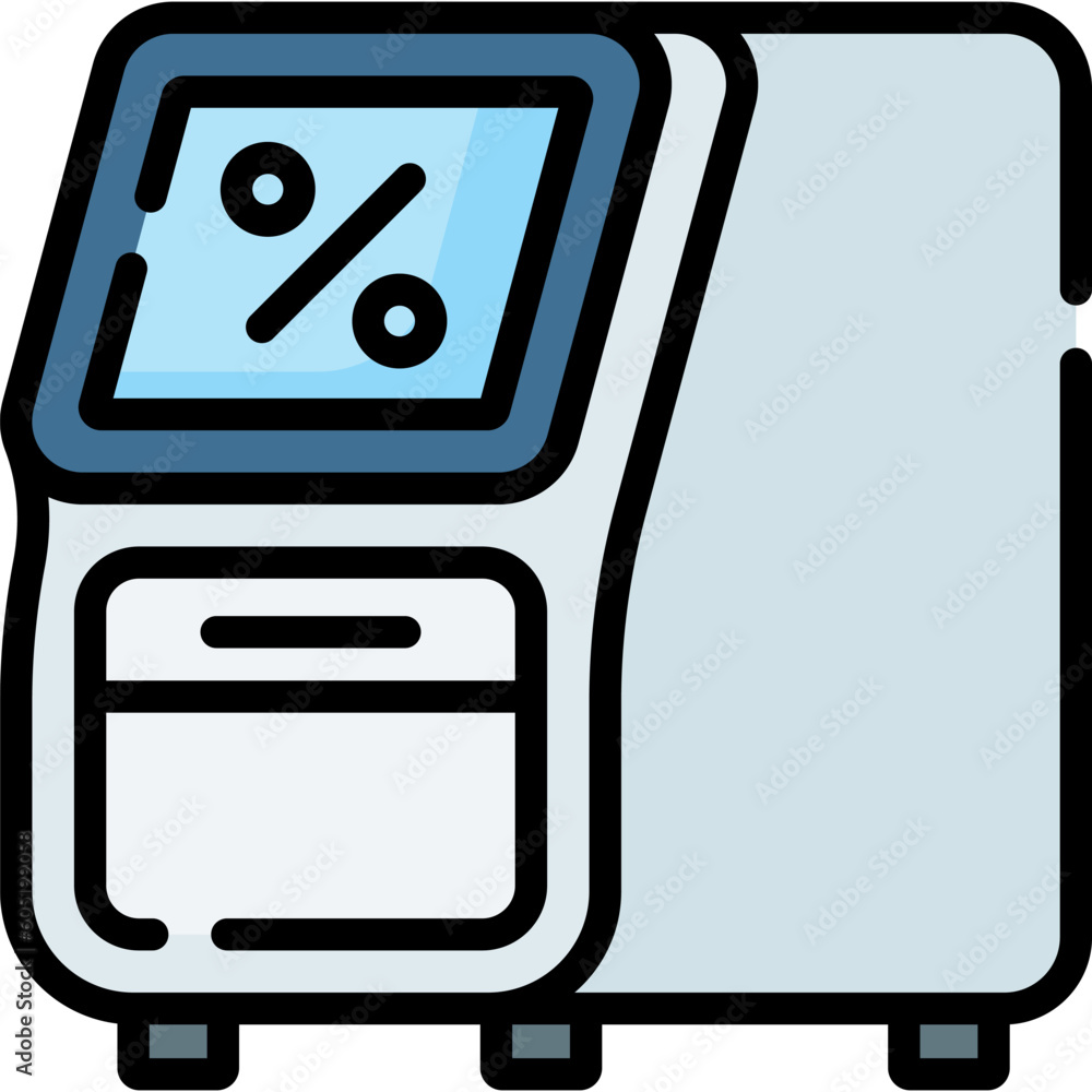 Rt Pcr Machine Icon. Rt Pcr Machine Vector illustration isolated on ...