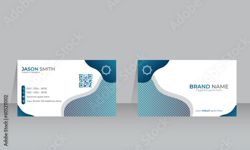 Modern Business Card, clean and Creative Business Card Template, business template, visiting card Template Design.