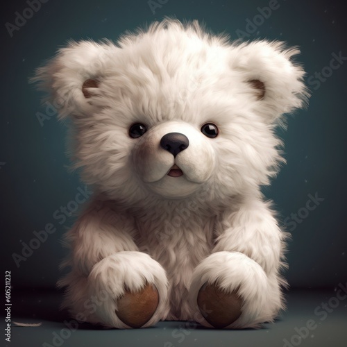 Fluffy teddy bear, generative ai