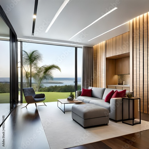 Modern living room interior 