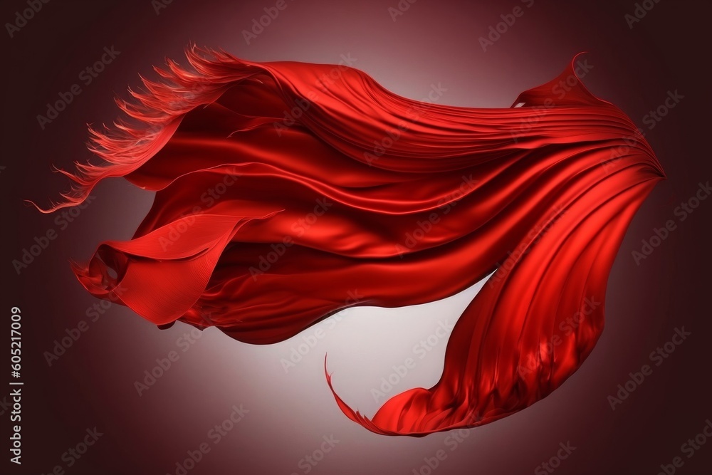 Flying Red Silk, Generative AI Flying Red Silk, Generative AI