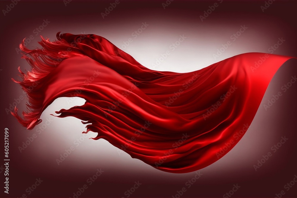 Flying Red Silk, Generative AI Flying Red Silk, Generative AI