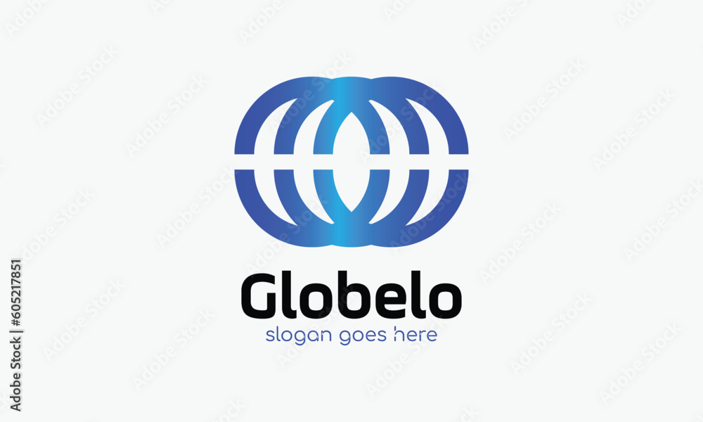 Infinity circle chain logo vector link connection technology