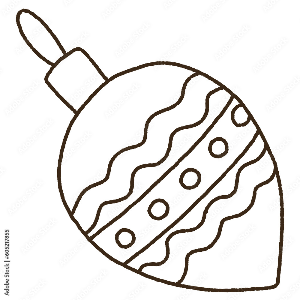 Black and white Chrismas doodle set Black and white Chrismas doodle set
