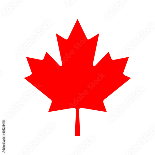 Canadian Red Maple Leaf Isolated Vector Illustration
