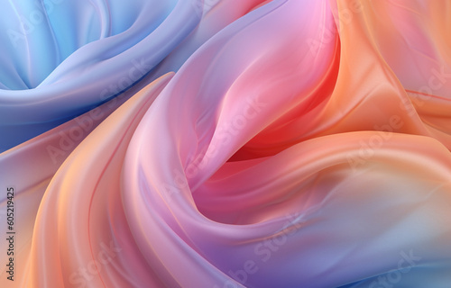 Abstract silk background made with AI generative technology 