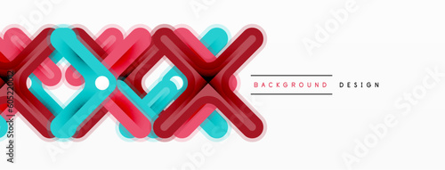 Cross line background minimal geometric template. Design for wallpaper, banner, background, landing page, wall art, invitation, prints, posters