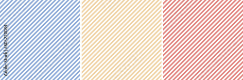 set of 3 background with abstract vector striped pattern	