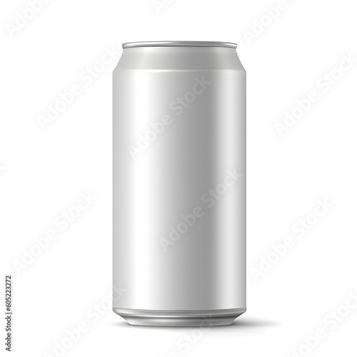 330 ml aluminum beverage drink soda can isolated on white and transparent background. Png transparent. photo