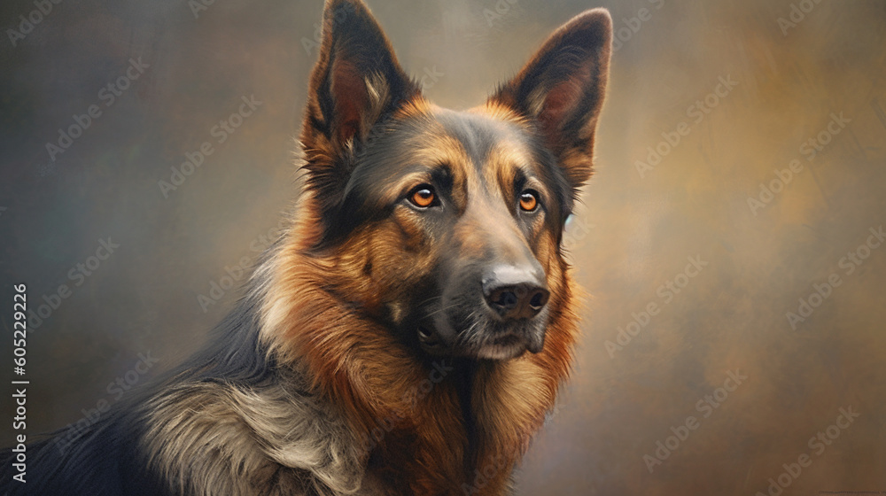 A german shepherd dog in a forest A german shepherd dog in a forest