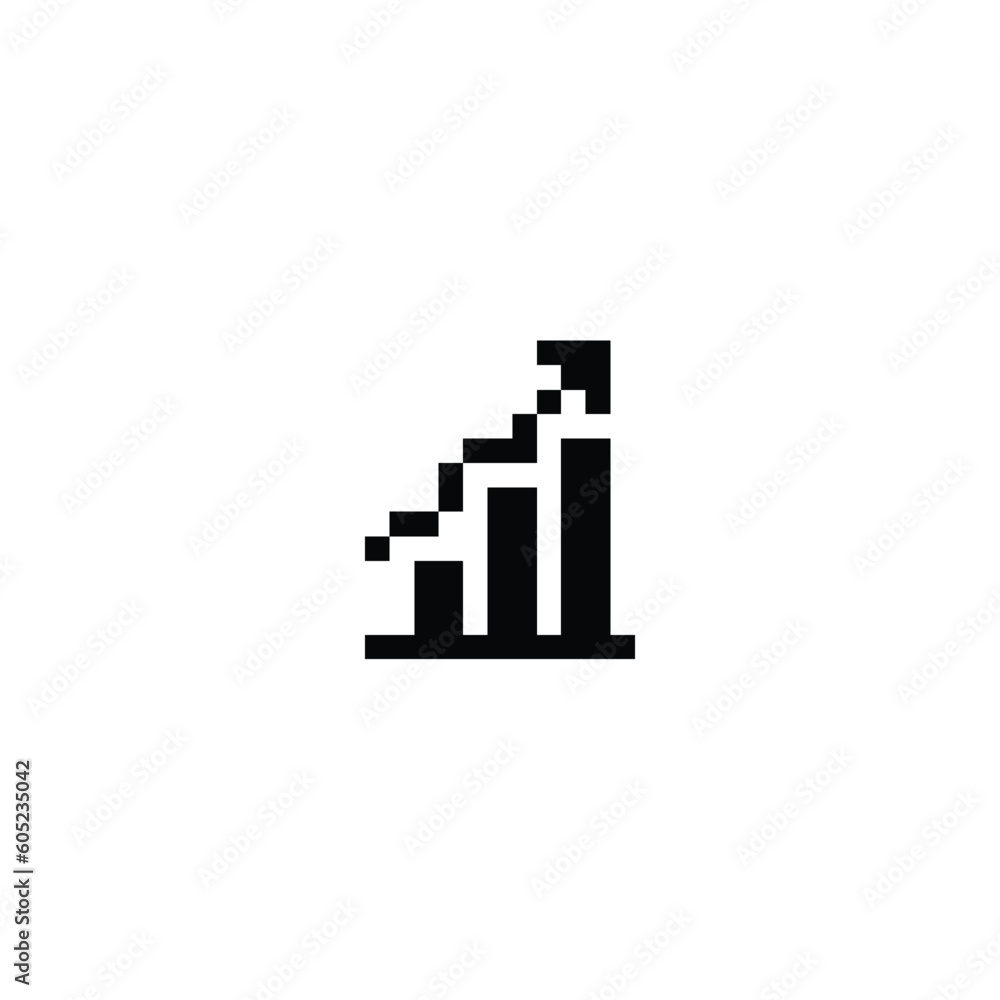 business icon pixel art style use black color good for your project and game asset. business icon pixel art style use black color good for your project and game asset.