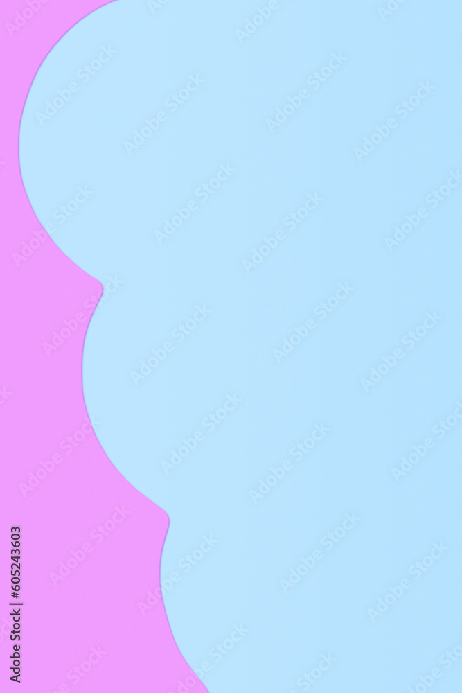 Paper pink background with shaped blue elements. Paper pink background with shaped blue elements.