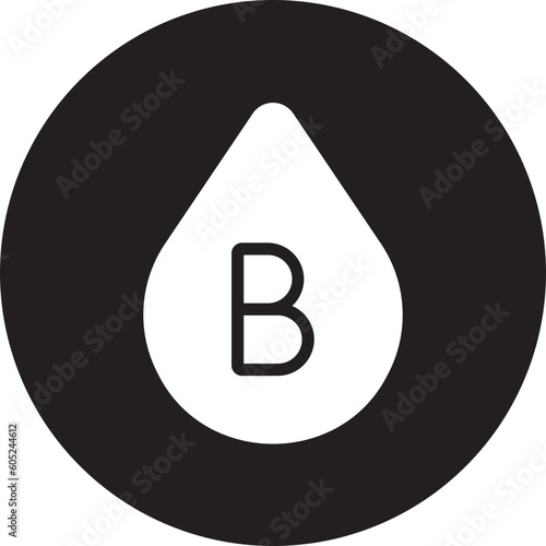 blood type b glyph icon