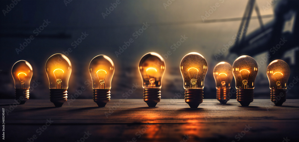 light bulbs on a grey background light bulbs on a grey background