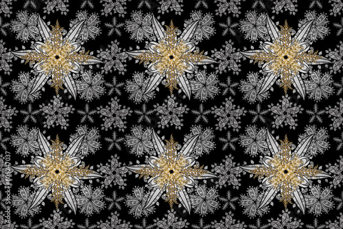 seamless pano with vintage gradient golden elements