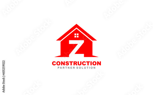 Z Letter Real estate logo template