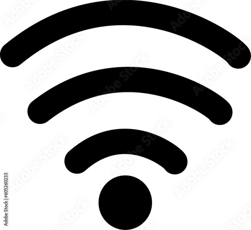 Wi-fi vector icon, sign, Wi-fi symbol. Replaceable vector design.
