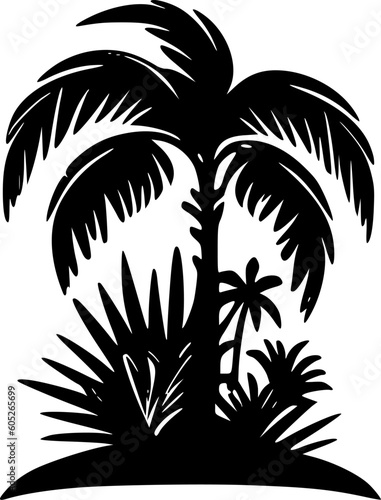 Tropical | Minimalist and Simple Silhouette - Vector illustration