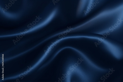 Abstract dark blue background, Silk satin, Navy blue color, Elegant background