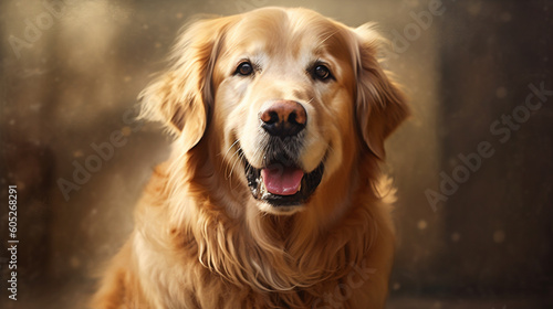 A golden retriever dog