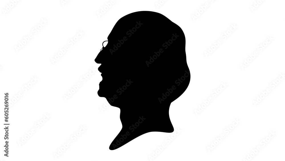 Jacques Offenbach silhouette