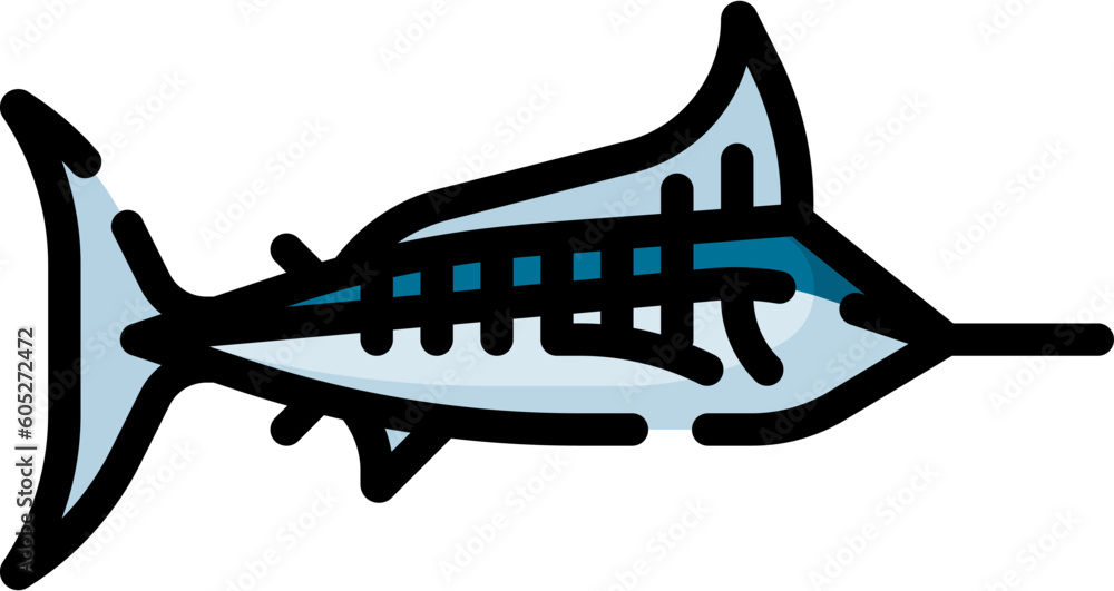Marlin Icon. Marlin Vector illustration isolated on transparent ...