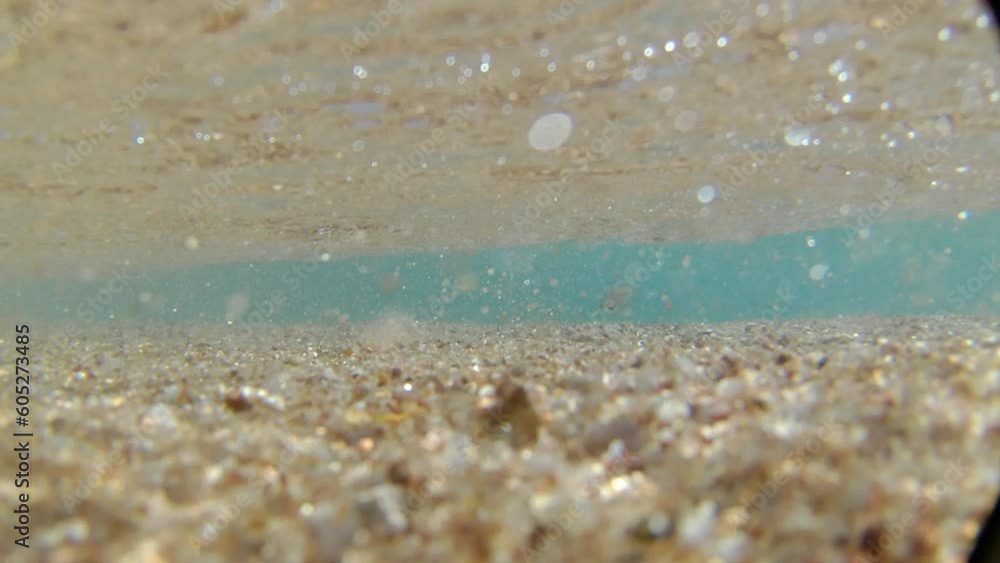 Beautiful ocean waves from underwater Beautiful ocean waves from underwater
