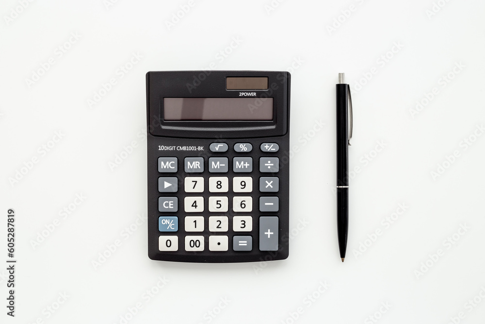 Business accounter working with calculator for taxes accounting Business accounter working with calculator for taxes accounting