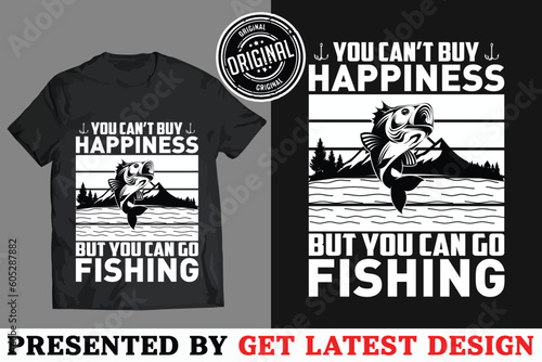 Custom Graphic Fishing Related T-shirt Design 