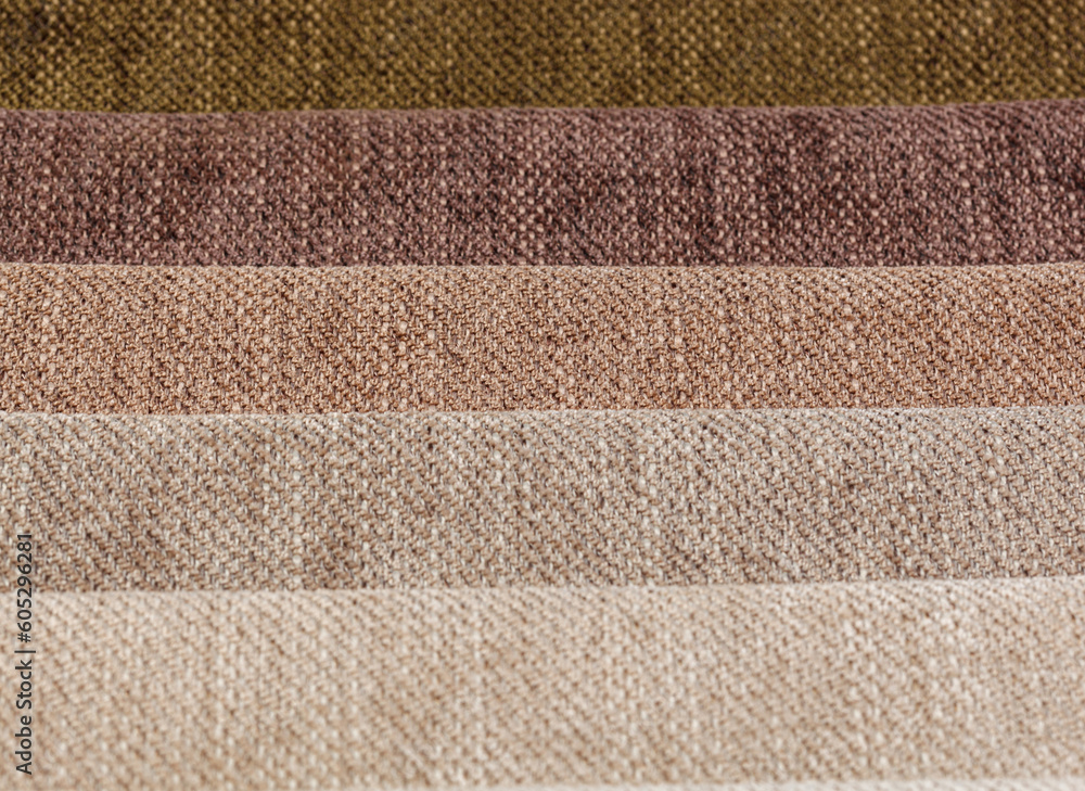 Fototapeta premium Different samples of textured fabric