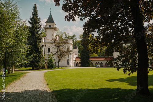 Palace in Radziejowice. Neo-Gothic part of the palace complex - Zameczek photo