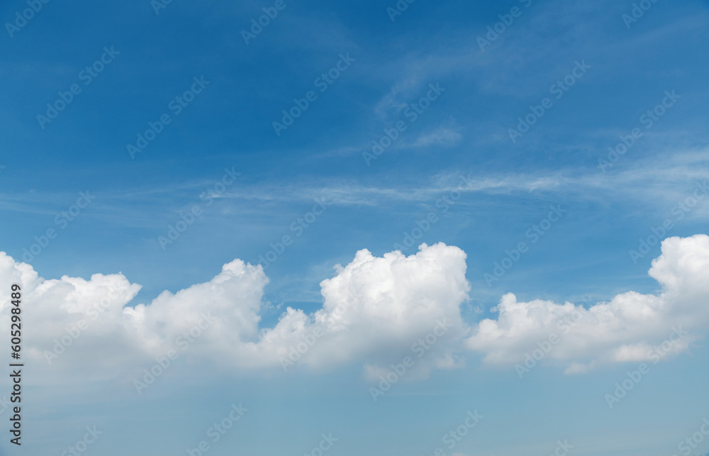 White clouds are in the blue sky White clouds are in the blue sky