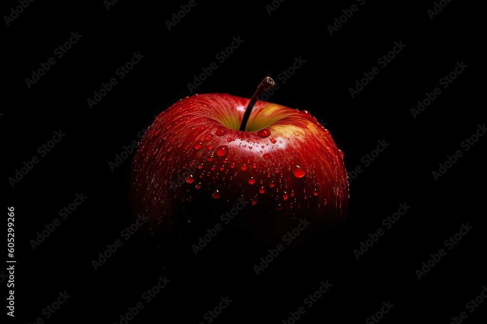 red apple isolated on black red apple isolated on black