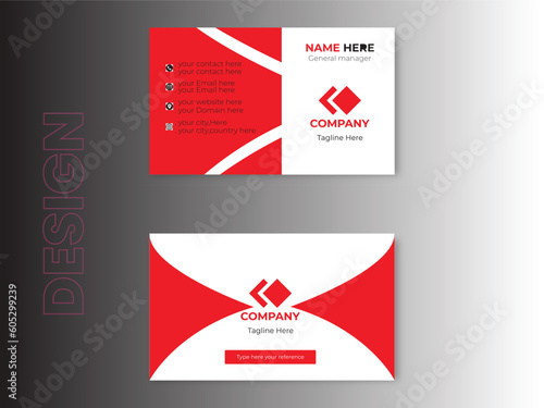 business template design,red color. your peofession introducing