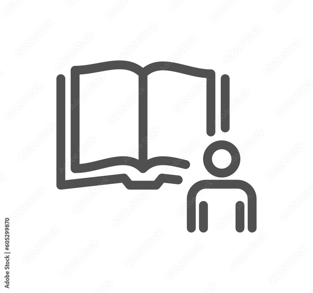 Book related icon outline and linear vector. Book related icon outline and linear vector.