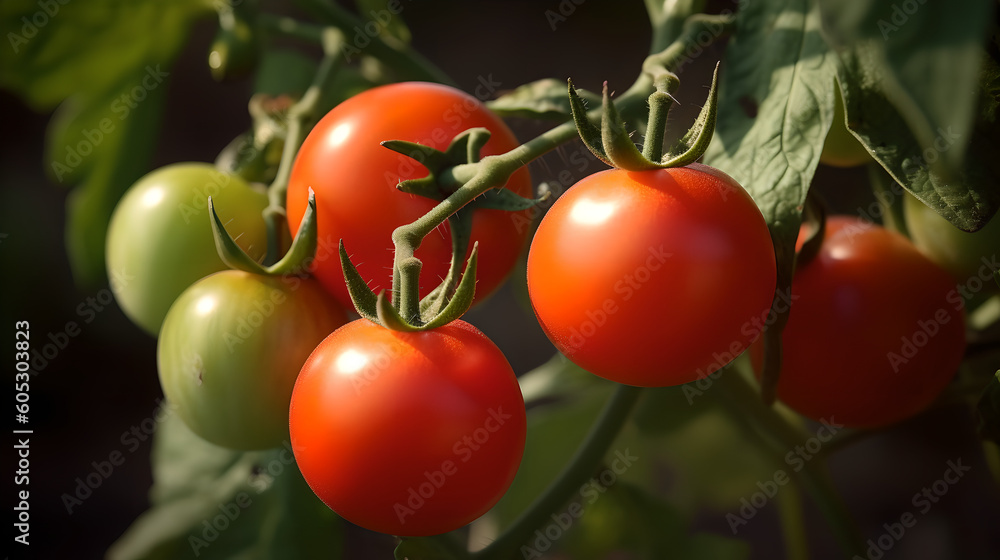 healthy Tomato plant Generative AI