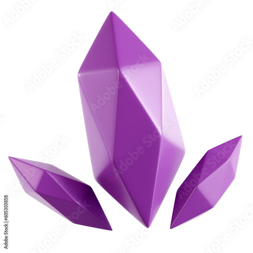 Wallpaper Mural A sparkling 3D illustration of a precious gemstone Torontodigital.ca